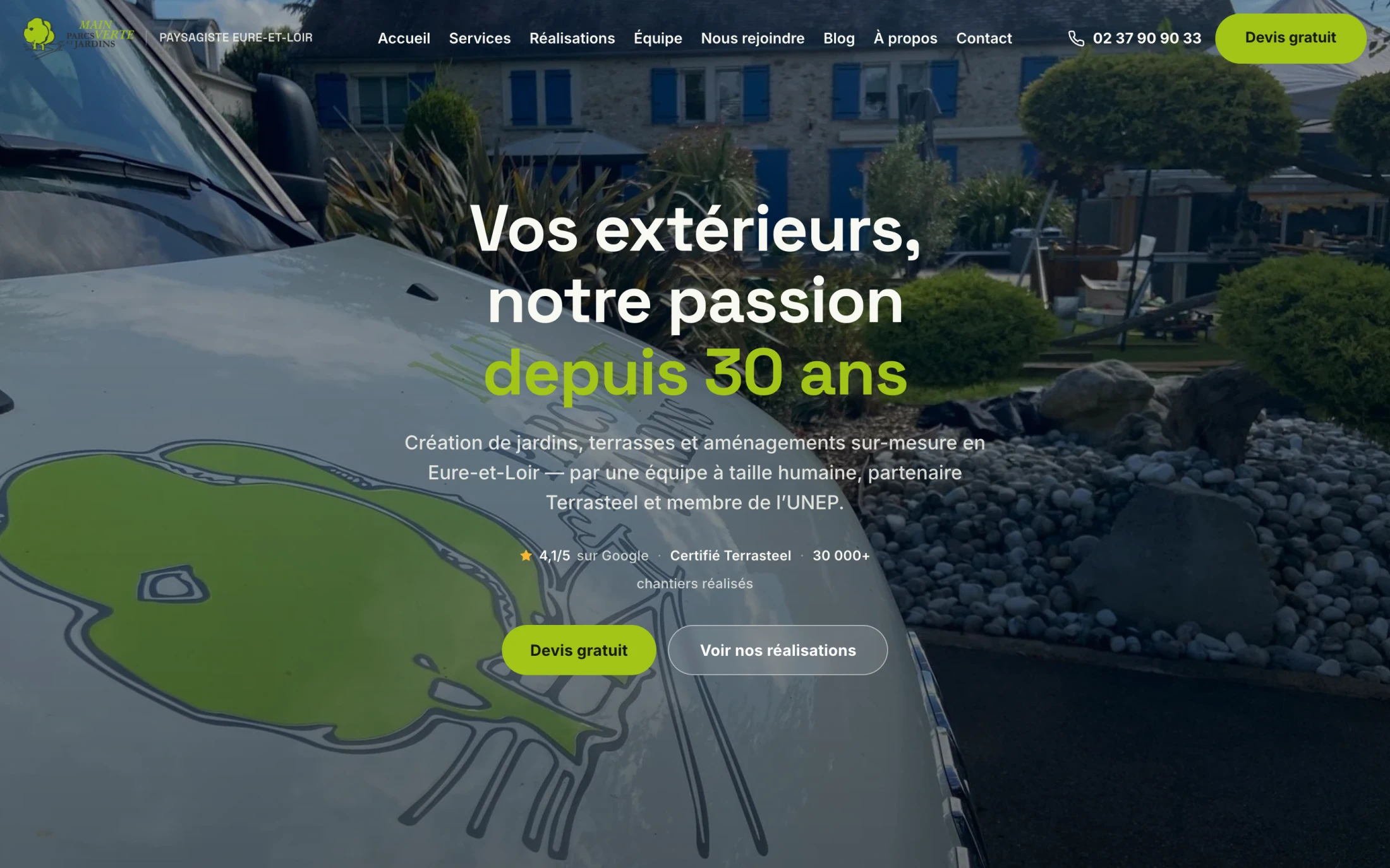 Aperçu du projet Main Verte