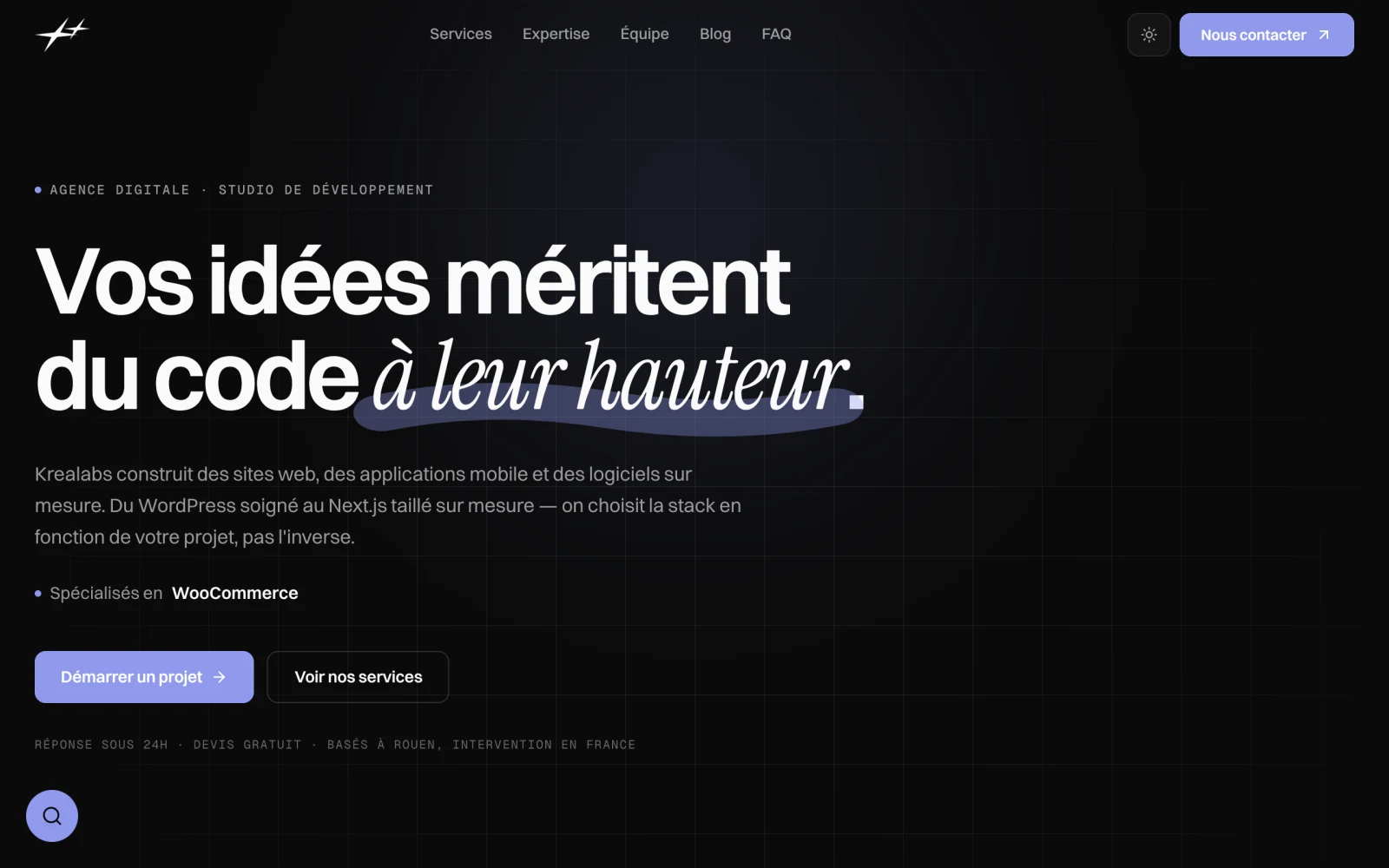 Aperçu du projet Krealabs