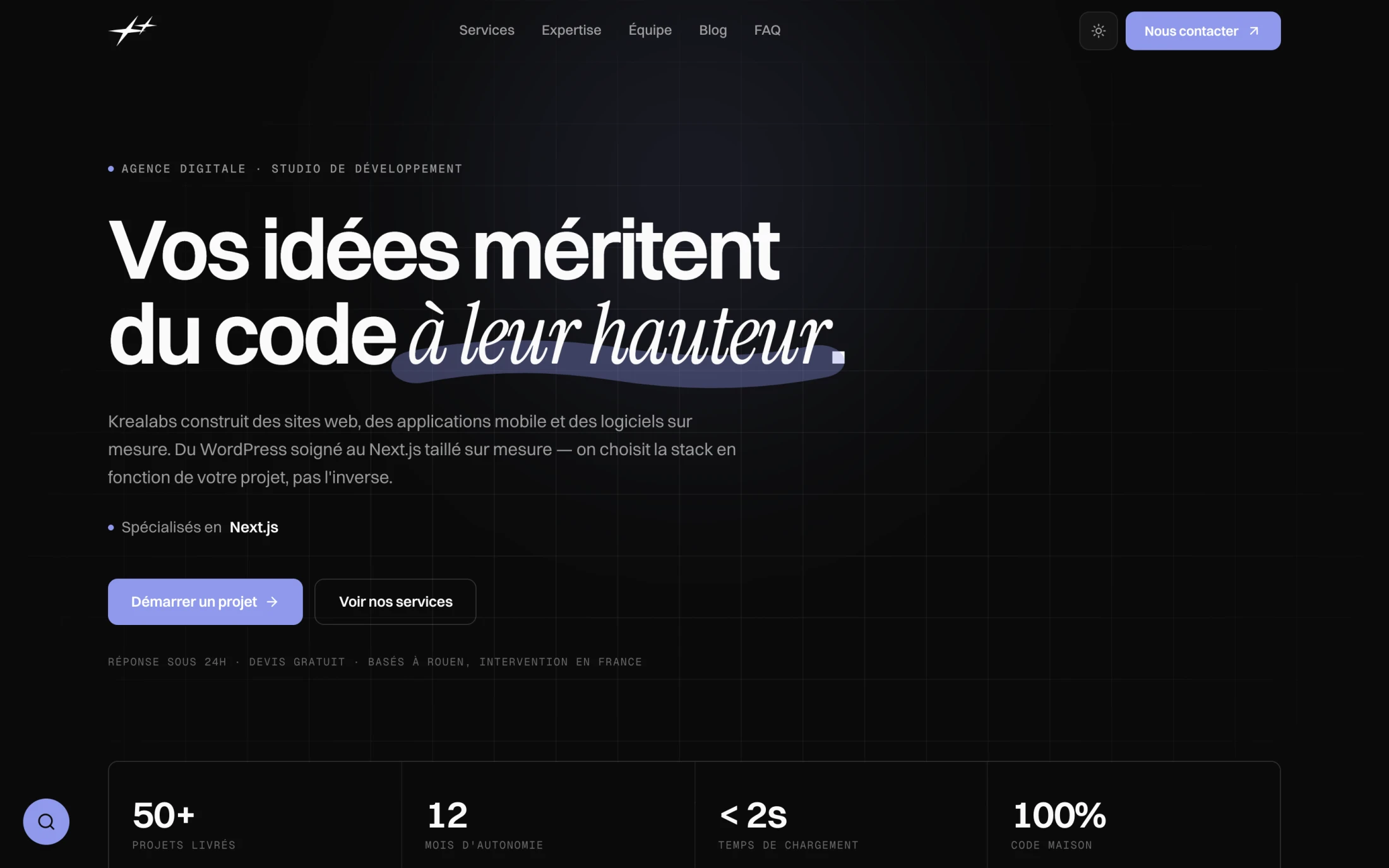Aperçu du projet Krealabs