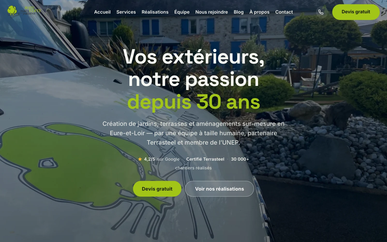 Aperçu du projet Main Verte