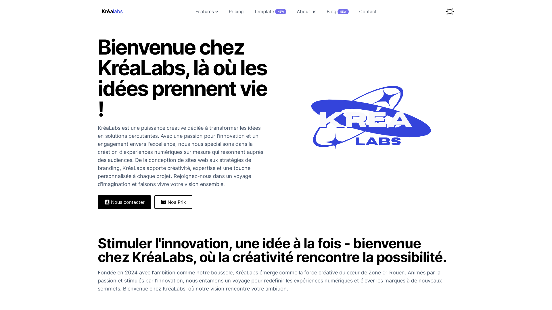 Krealabs Website